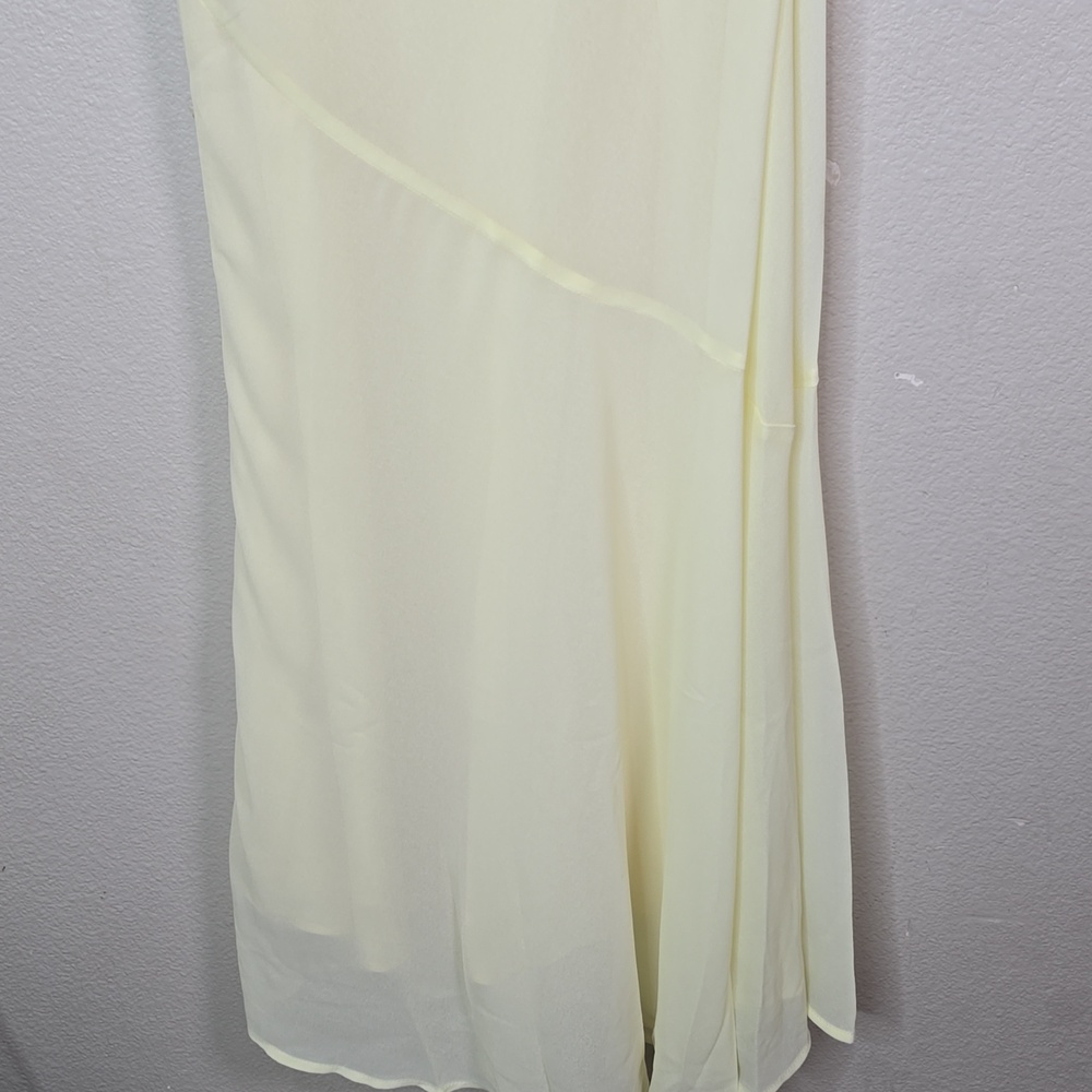 Peppermayo The Pagoda Strapless Yellow Maxi Dress with Neck Scarf Size 0 Nwt. - Picture 5 of 13